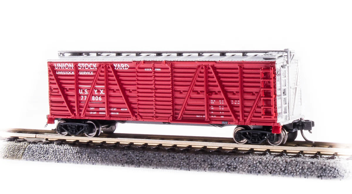 BLI 6581 N Scale K7 Stock Car Union Stock Yards USYX - Hog Sounds
