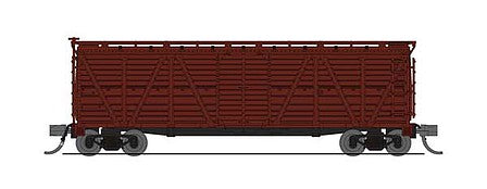 BLI 6588 N Scale K7 Stock Car Unlettered Boxcar Red - Cattle Sounds