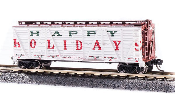 BLI 6599 N Scale K7 Stock Car Happy Holidays (2 Pack)