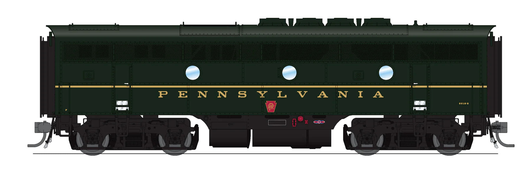 BLI 6656 HO Scale EMD F3A-B Diesel Set Pennsylvania PRR 9512A/9512B Paragon4 DCC