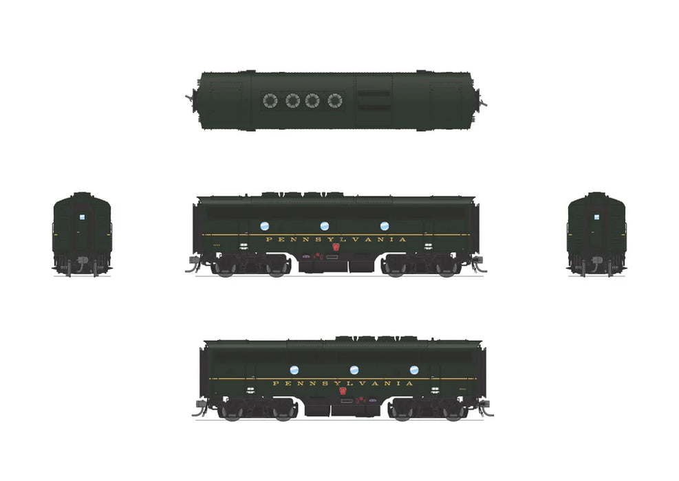 BLI 6656 HO Scale EMD F3A-B Diesel Set Pennsylvania PRR 9512A/9512B Paragon4 DCC