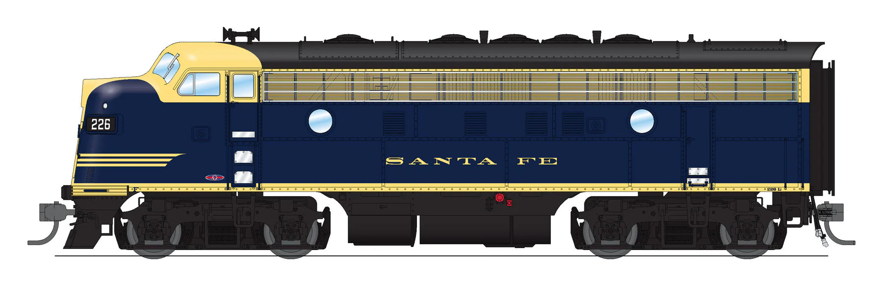 BLI 6674 HO Scale EMD F7A-B Diesel Set Santa Fe "Freight" ATSF 226L/226A Paragon4 DCC