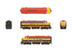 BLI 6676 HO Scale EMD F7A-B Diesel Set Kansas City Southern KCS 32A/32B Paragon4 DCC