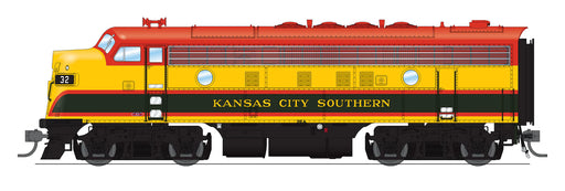 BLI 6676 HO Scale EMD F7A-B Diesel Set Kansas City Southern KCS 32A/32B Paragon4 DCC