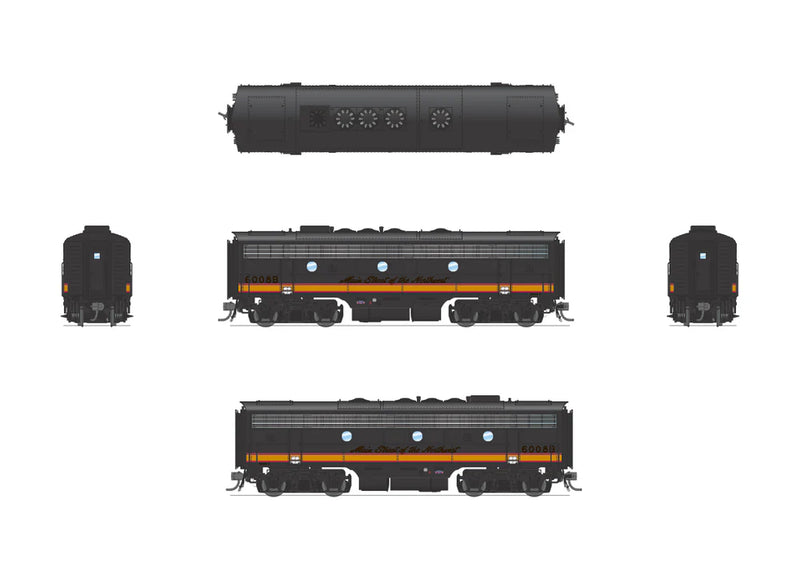 BLI 6677 HO Scale EMD F7A-B Diesel Set Northern Pacific NP 6008A/6008B Paragon4 DCC