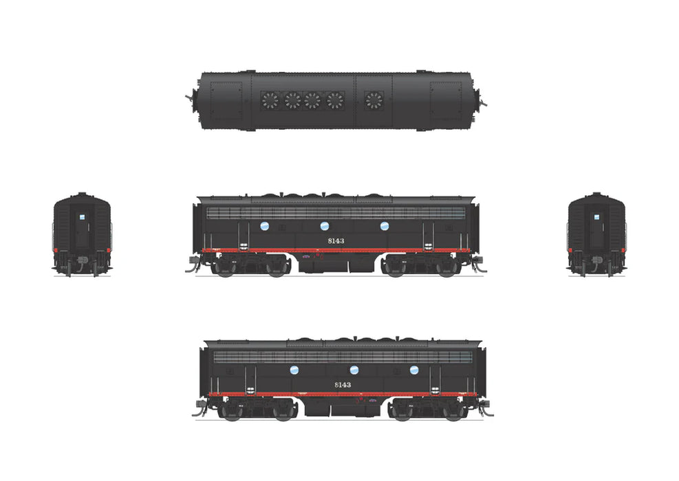 BLI 6680 HO Scale EMD F7A-B Diesel Set Southern Pacific SP 6243/8143 Paragon4 DCC