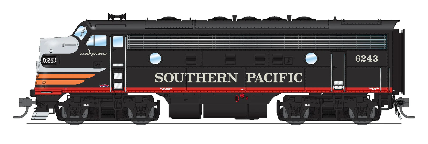 BLI 6680 HO Scale EMD F7A-B Diesel Set Southern Pacific SP 6243/8143 Paragon4 DCC