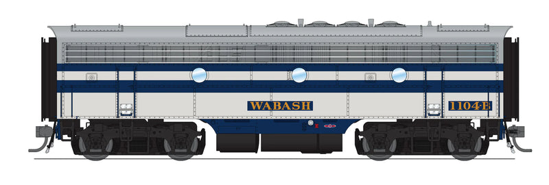 BLI 6681 HO Scale EMD F7A-B Diesel Set Wabash 1104/1104B Paragon4 DCC