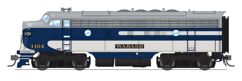 BLI 6681 HO Scale EMD F7A-B Diesel Set Wabash 1104/1104B Paragon4 DCC