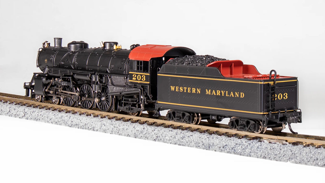 BLI 6952 N Scale 4-6-2 Light Pacific Steam Loco Western Maryland WM 203 Paragon4 (Sound/DC/DCC)