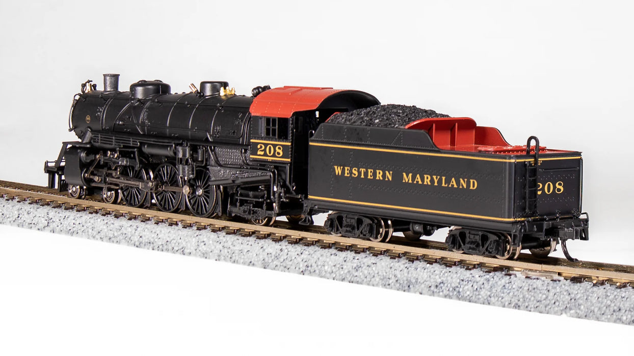 BLI 6953 N Scale 4-6-2 Light Pacific Steam Loco Western Maryland WM 208 Paragon4 (Sound/DC/DCC)