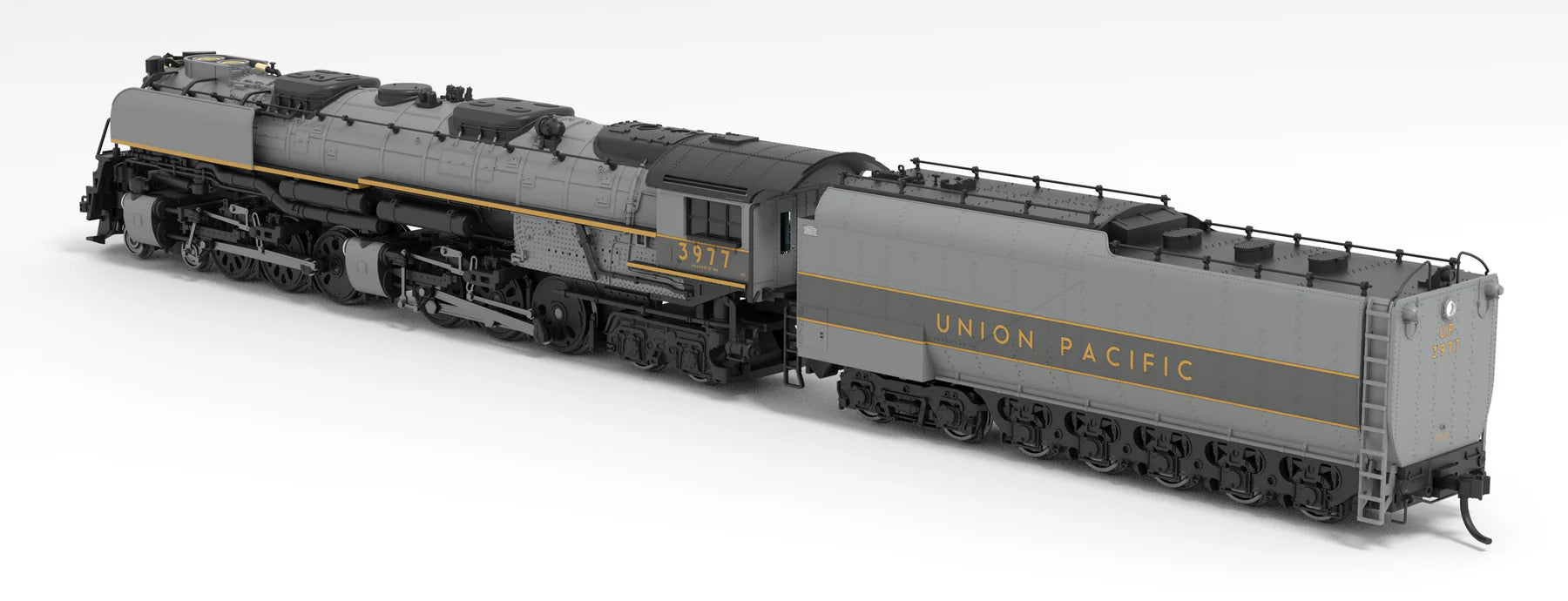 BLI 6985 N Scale 4-6-6-4 Challenger Steam Loco Union Pacific UP 3977 - Paragon4 (DC/DCC/Sound/Smoke - Oil Tender)