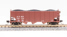 BLI 7151 N Scale 3 Bay Hopper Santa Fe ATSF (2 Pack Set B)