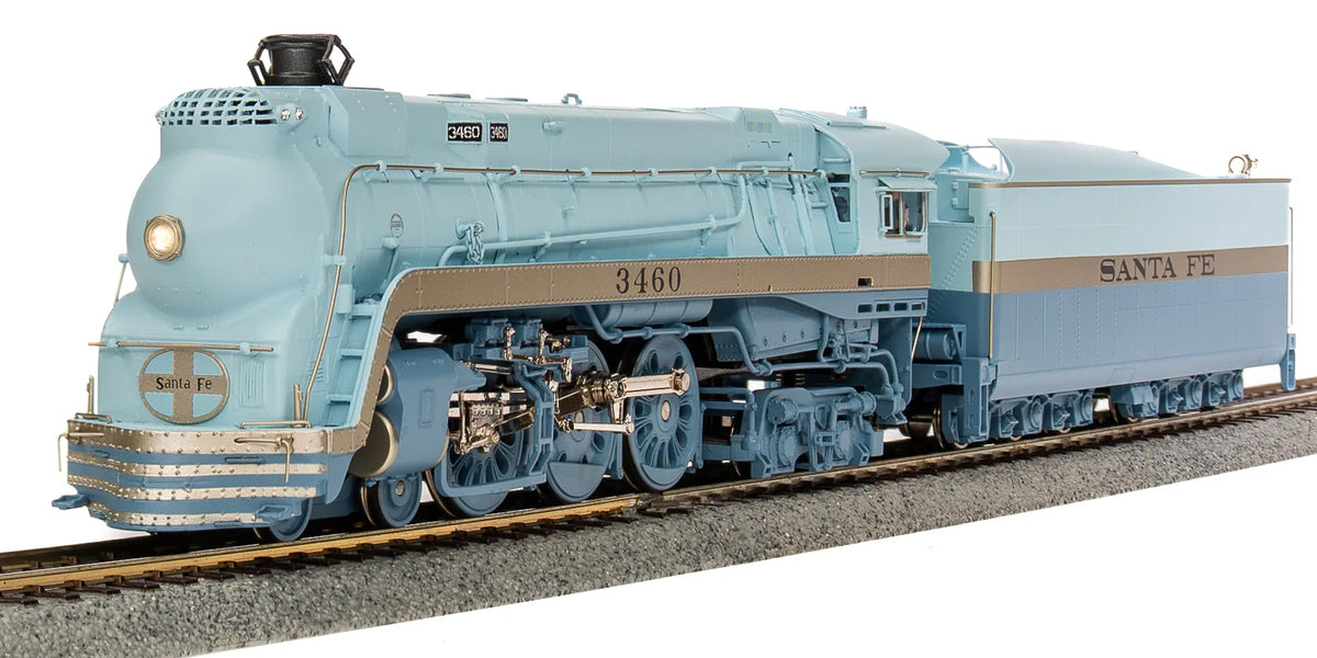 BLI 7395 HO Scale 4-6-4 Hudson Steam Loco Santa Fe Blue