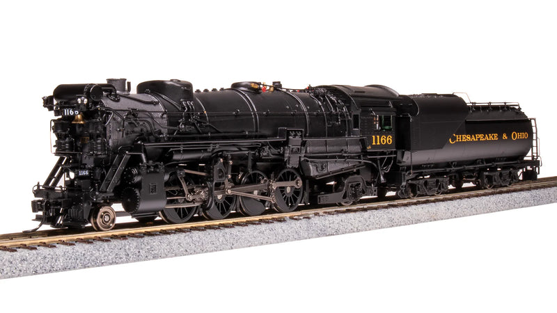 BLI 7593 HO Scale 2-8-2 Class K-2 Mikado Steam Loco Chesapeake & Ohio C&O 1196 Hybrid Paragon4 DCC
