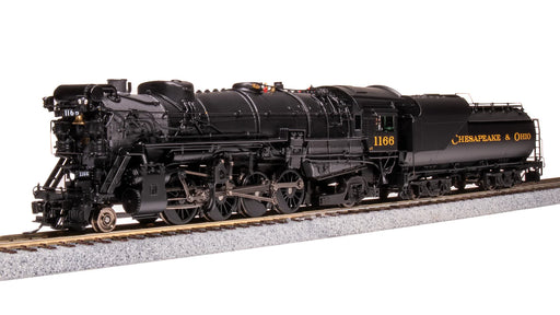 BLI 7593 HO Scale 2-8-2 Class K-2 Mikado Steam Loco Chesapeake & Ohio C&O 1196 Hybrid Paragon4 DCC