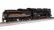 BLI 7593 HO Scale 2-8-2 Class K-2 Mikado Steam Loco Chesapeake & Ohio C&O 1196 Hybrid Paragon4 DCC