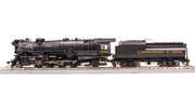 BLI 7593 HO Scale 2-8-2 Class K-2 Mikado Steam Loco Chesapeake & Ohio C&O 1196 Hybrid Paragon4 DCC