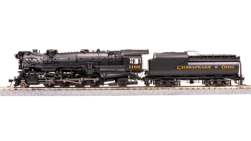 BLI 7593 HO Scale 2-8-2 Class K-2 Mikado Steam Loco Chesapeake & Ohio C&O 1196 Hybrid Paragon4 DCC