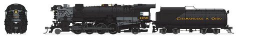 BLI 7597 HO Scale 2-8-2 Class K-2 Mikado Steam Loco Chesapeake & Ohio C&O 1182 Hybrid Paragon4 DCC