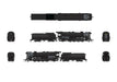 BLI 7599 HO Scale 2-8-2 Class K-2 Mikado Steam Loco Painted Unlettered Hybrid Paragon4 DCC