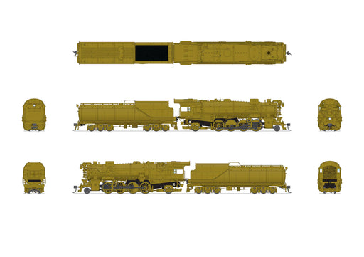 BLI 7600 HO Scale 2-8-2 Class K-2 Mikado Steam Loco Painted Brass Hybrid Paragon4 DCC