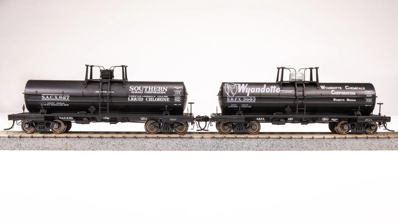 BLI 7664 HO Scale 6000 Gallon Tank Car Wyandotte/Southern Alkali Early 1950s 2 Pack