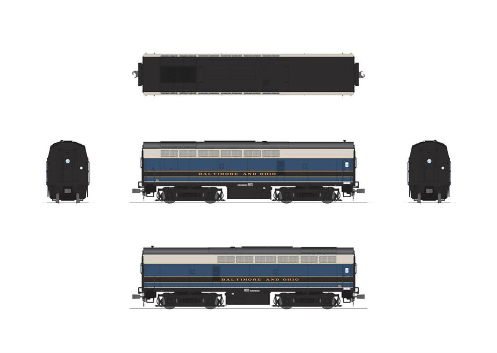 BLI 7694 HO Scale Baldwin RF-16 A/B Set Sharknose Diesel Baltimore & Ohio B&O 857A/857X - Paragon4