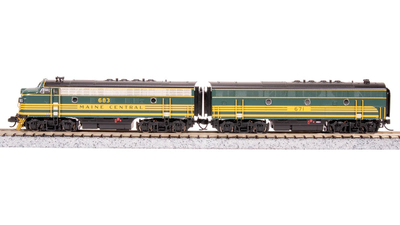 BLI 7723 N Scale EMD Diesel F3A/B Set Maine Central MEC 683/671B Paragon4 DCC