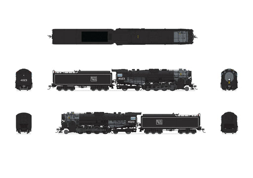 BLI 7797 HO Scale T1b Berkshire 2-8-4 Steam Loco Boston & Maine B&M 4024 Stealth