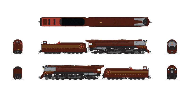 BLI 7809 HO Scale Pennsylvania Q2 Duplex 4-4-6-4 Steam Loco 6195 Paragon4 Hybrid