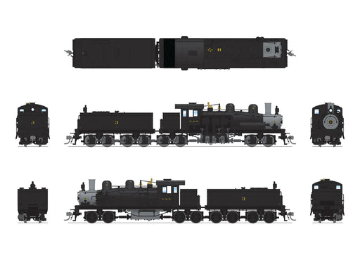BLI 7811 HO Scale Class D 4 Truck Shay Chesapeake & Ohio C&O 3 - Paragon4 (Sound/DC/DCC/Smoke)