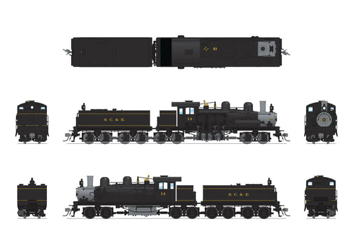 BLI 7823 HO Scale Class D 4 Truck Shay Greenbrier Cheat & Elk #14 - Paragon4 (Sound/DC/DCC/Smoke)