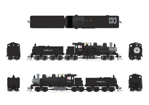 BLI 7824 HO Scale Class D 4 Truck Shay Red River Lumber 300 - Paragon4 (Sound/DC/DCC/Smoke)