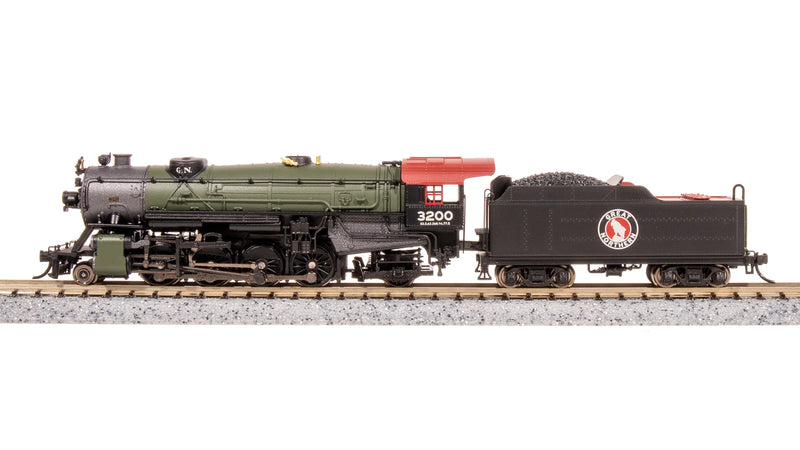 BLI 7832 N Scale USRA 2-8-2 Mikado Steam Locomotive Great Northern GN 3200 Paragon4 DCC