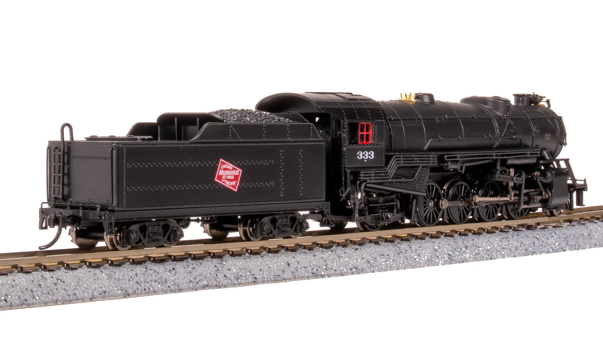 BLI 7836 N Scale USRA 2-8-2 Mikado Steam Locomotive Milwaukee Road MILW 333 Paragon4 DCC