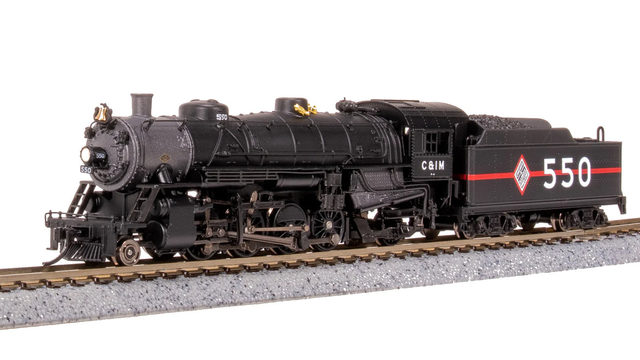 BLI 7853 N Scale USRA 2-8-2 Mikado Steam Locomotive Chicago & Illinois Midland C&IM 551 Paragon4 DCC