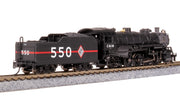 BLI 7853 N Scale USRA 2-8-2 Mikado Steam Locomotive Chicago & Illinois Midland C&IM 551 Paragon4 DCC