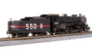 BLI 7853 N Scale USRA 2-8-2 Mikado Steam Locomotive Chicago & Illinois Midland C&IM 551 Paragon4 DCC