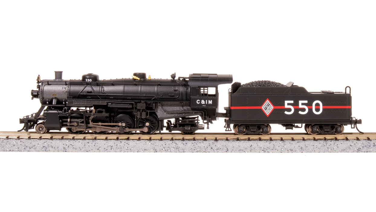 BLI 7853 N Scale USRA 2-8-2 Mikado Steam Locomotive Chicago & Illinois Midland C&IM 551 Paragon4 DCC