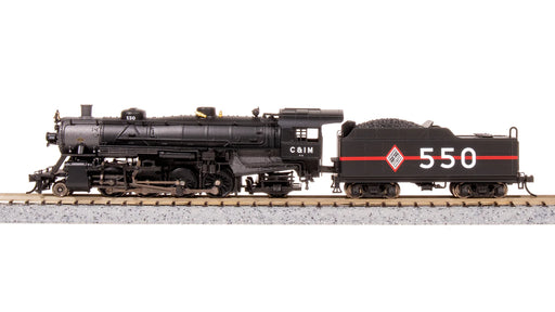 BLI 7853 N Scale USRA 2-8-2 Mikado Steam Locomotive Chicago & Illinois Midland C&IM 551 Paragon4 DCC