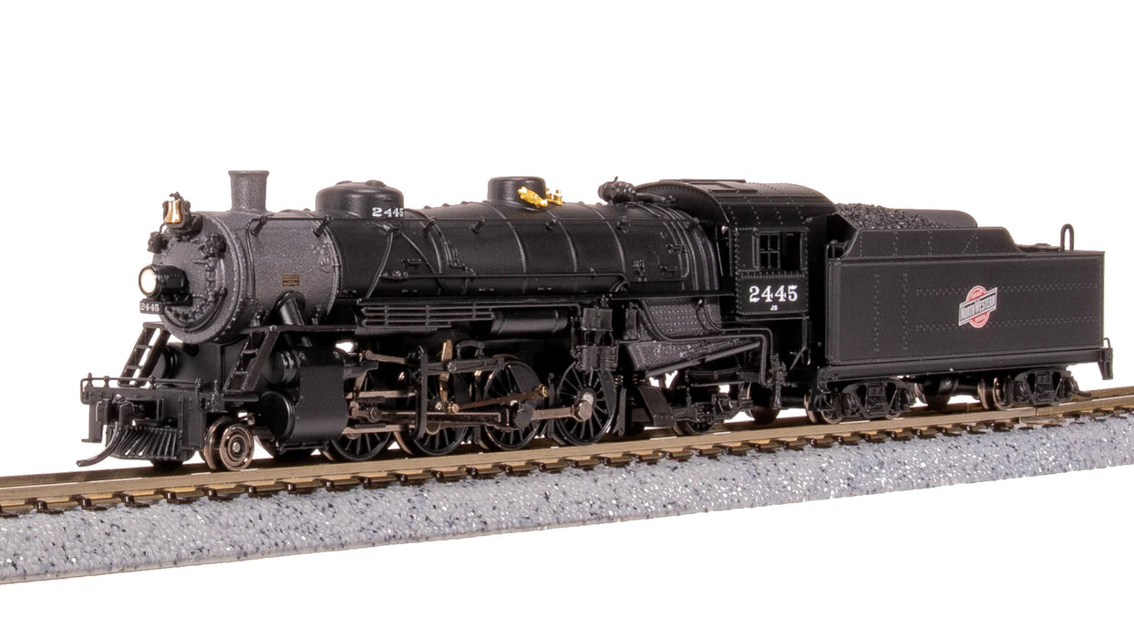 BLI 7855 N Scale USRA 2-8-2 Mikado Steam Locomotive Chicago & North Western CNW 2486 Paragon4 DCC