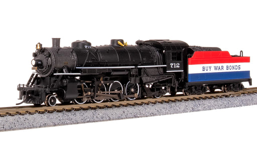BLI 7865 N Scale USRA 2-8-2 Mikado Steam Locomotive Buy War Bonds 712 Paragon4 DCC