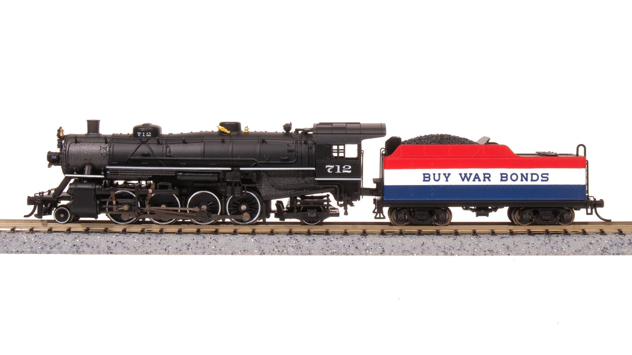 BLI 7865 N Scale USRA 2-8-2 Mikado Steam Locomotive Buy War Bonds 712 Paragon4 DCC