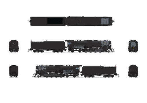 BLI 7887 HO Scale T1b Berkshire 2-8-4 Steam Loco Unlettered Paragon4