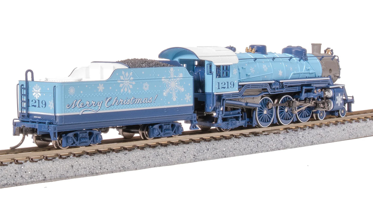 BLI 8015 N Scale USRA 4-6-2 Pacific Steam Locomotive Merry Christmas 1219 Paragon4 DCC
