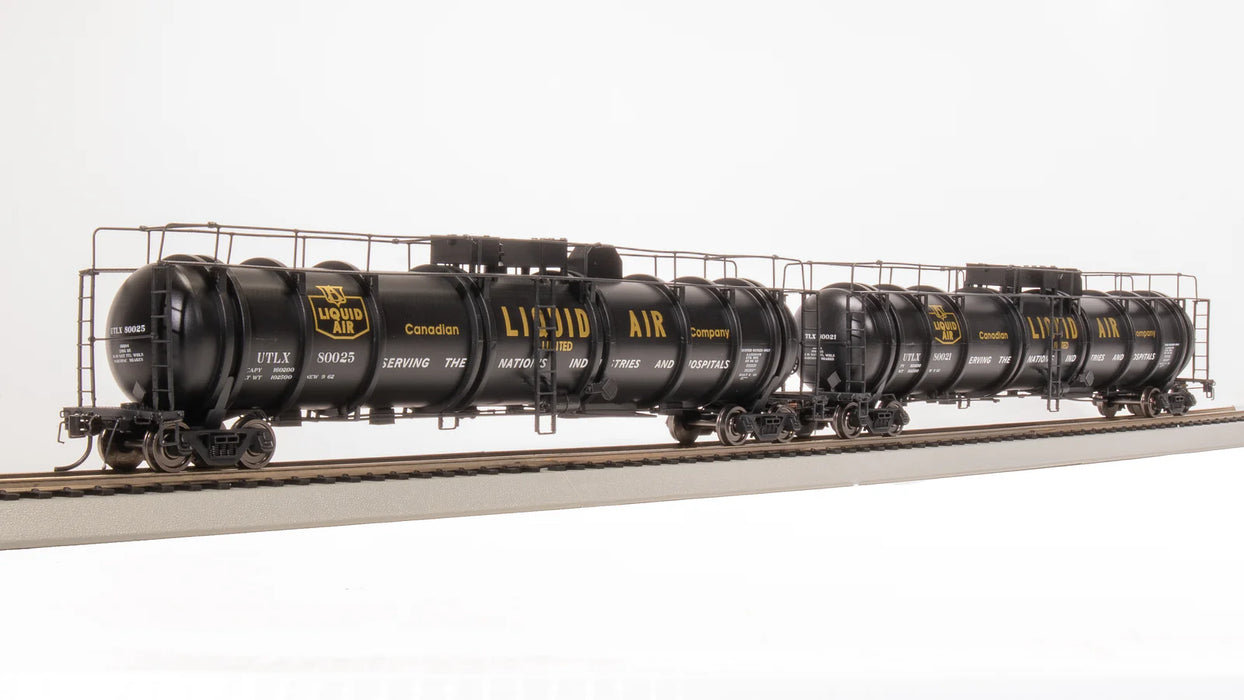 BLI 8034 HO Scale Cryogenic Tank Car Canadian Liquid Air UTLX (2 Pack)