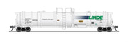 BLI 8146 N Scale High-Capacity Cryogenic Type C Tank Car Linde UTLX 2 Pack