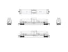 BLI 8147 N Scale High-Capacity Cryogenic Tank Car UTLX (White) 2 Pack