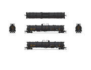 BLI 8148 N Scale High-Capacity Cryogenic Tank Car UTLX (Black) 2 Pack